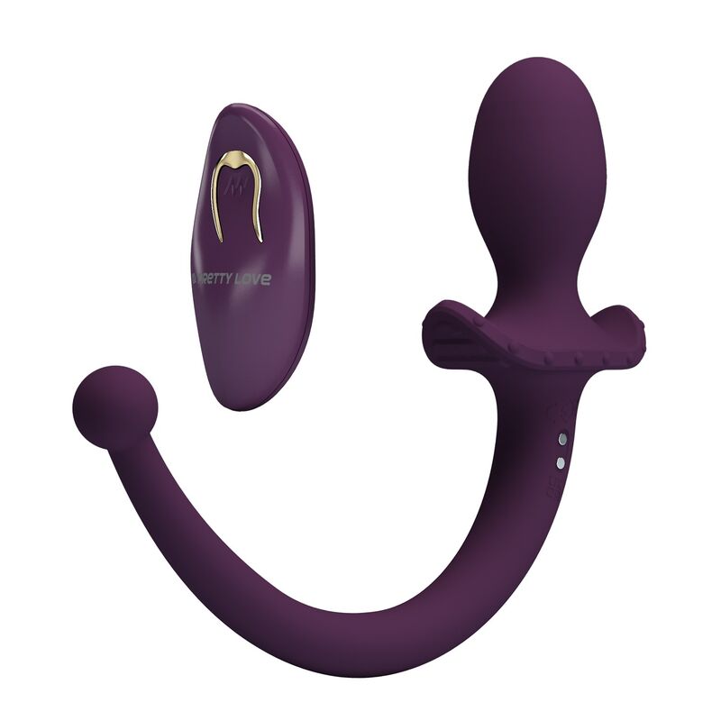 Pretty Love-Lioea Vibrierender Analplug mit Schweif und Fernbedienung