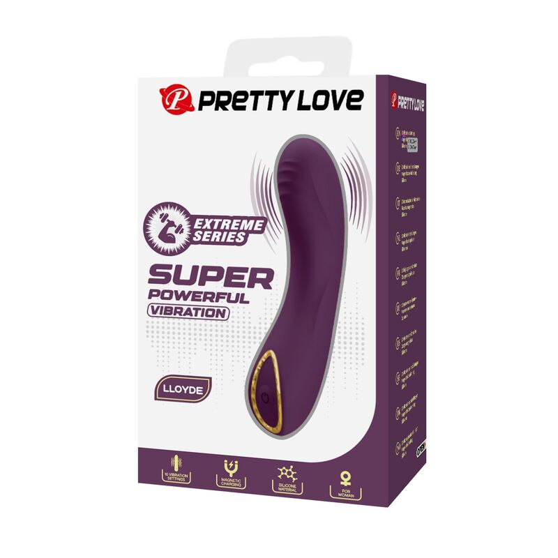 Pretty Love-Lloyde Vibrator Wiederaufladbar 10 Funktionen Lila · Vibratoren (Bild 5)