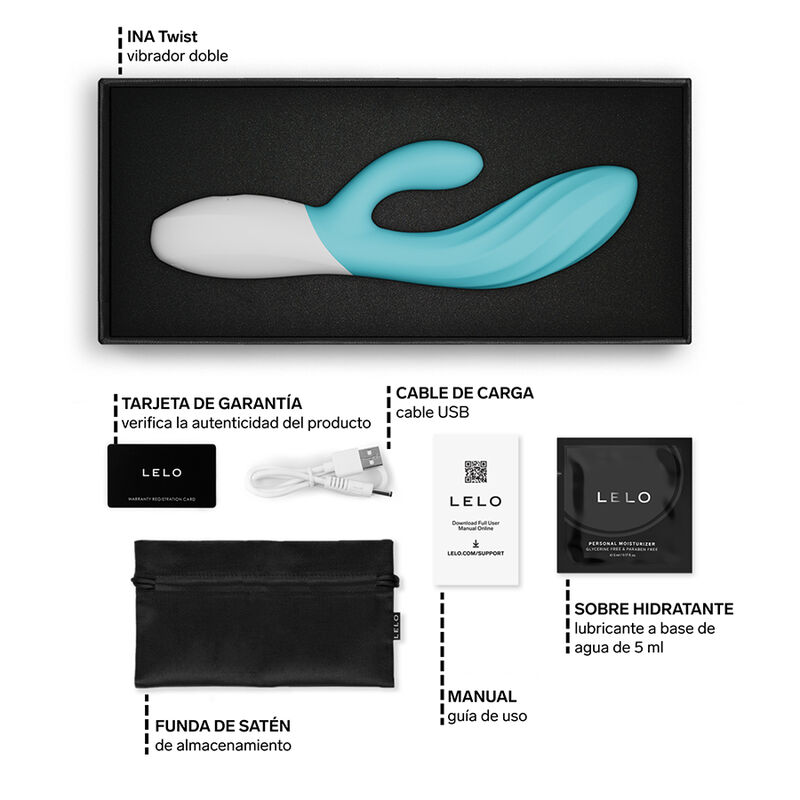 Lelo-Ina Twist Vibrator Rabbit Punkt G und Klitoris · Vibratoren (Bild 3)