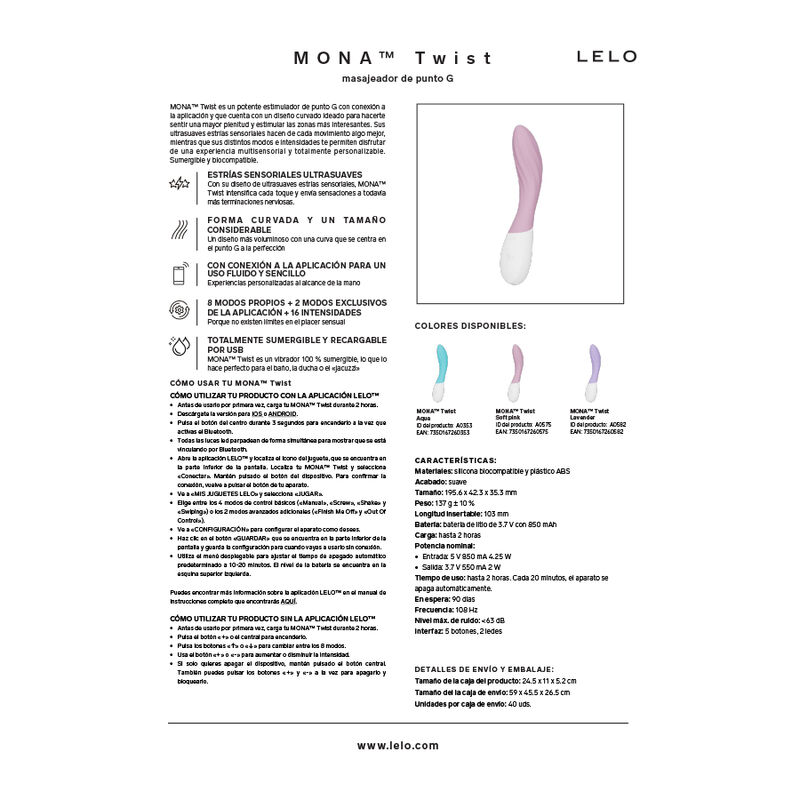 Lelo-Mona Twist Vibrator Punkt G mit Anwendung · Vibratoren (Bild 6)