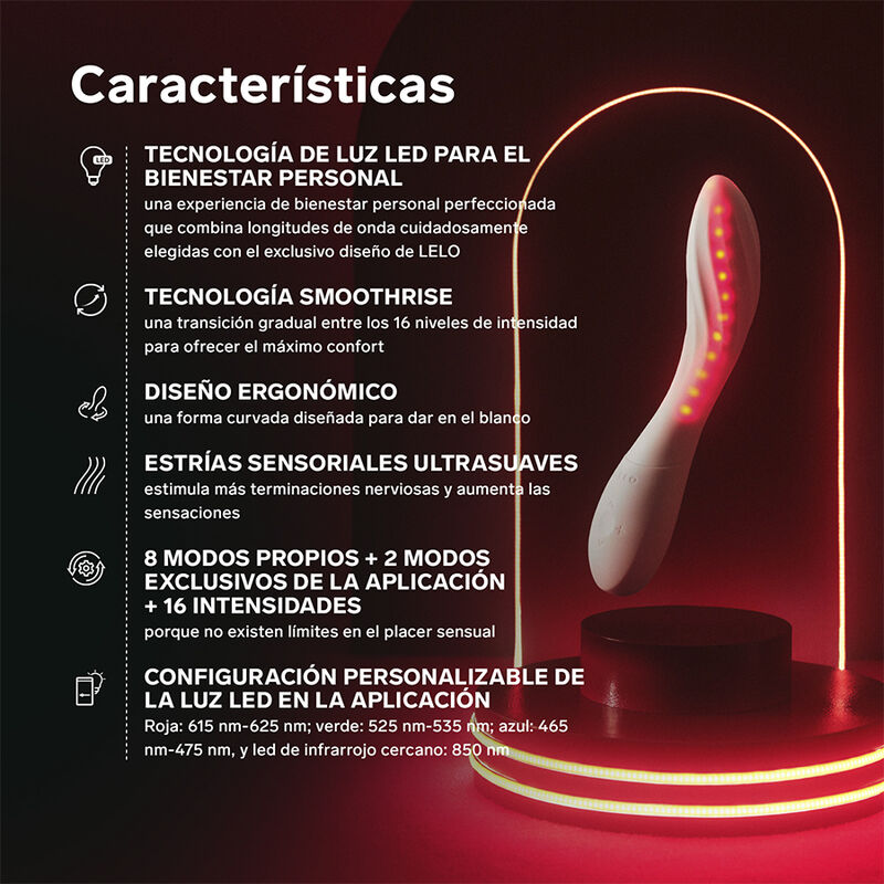 Lelo-Mona Spectra Intime Massagegerät mit Rot-Licht · Vibratoren (Bild 4)