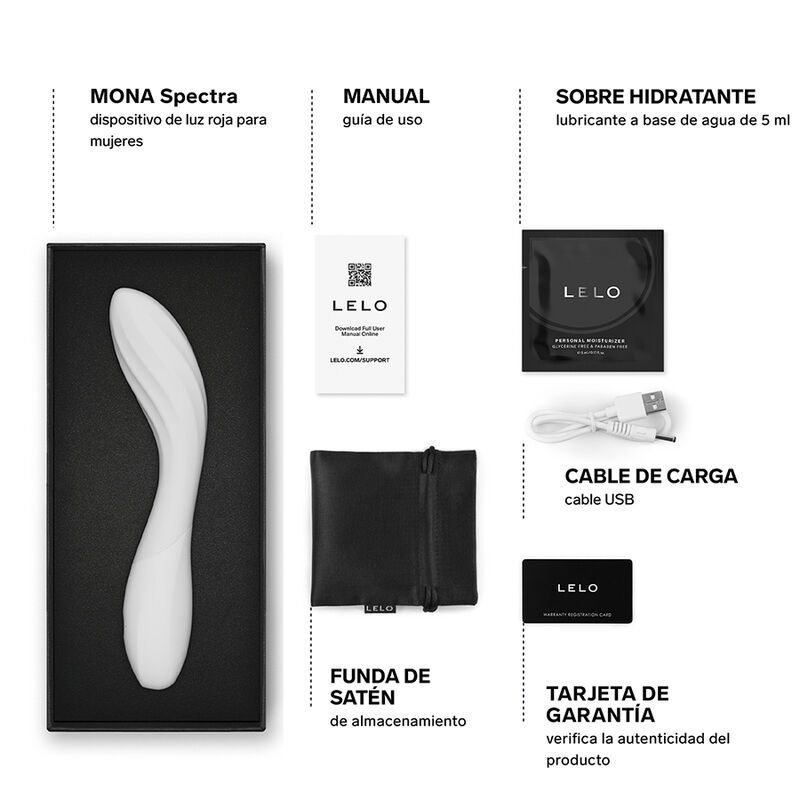 Lelo-Mona Spectra Intime Massagegerät mit Rot-Licht · Vibratoren (Bild 6)