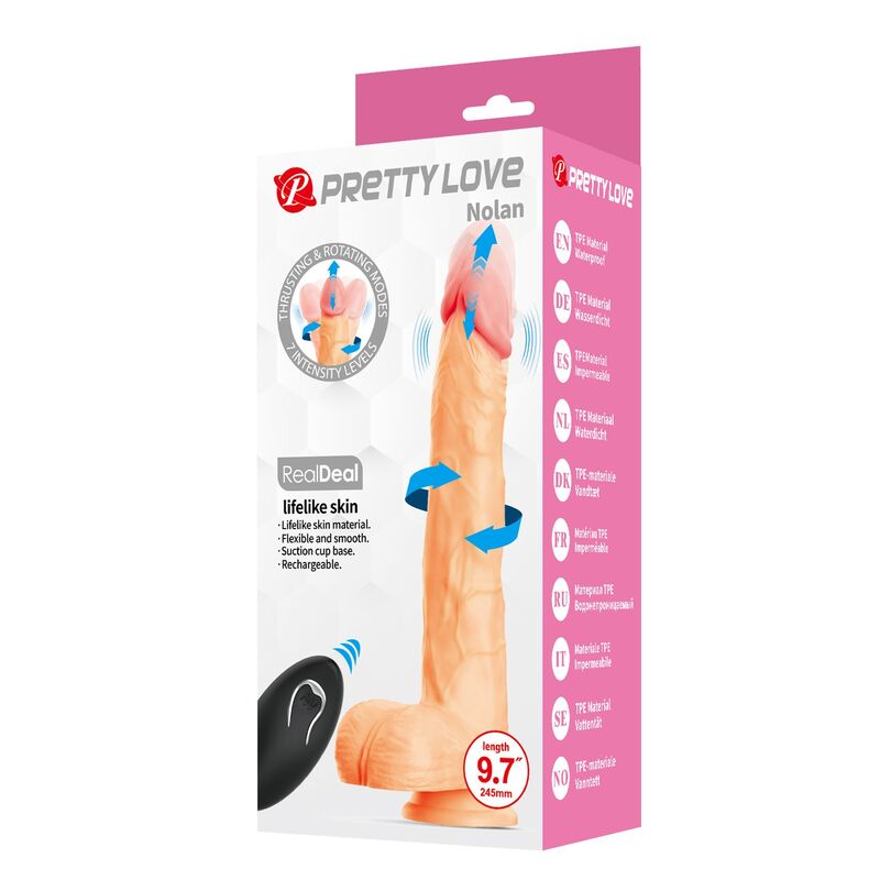 Pretty Love-Nolan Dildo Vibrator mit Fernbedienung 24,5 cm · Vibratoren (Bild 8)