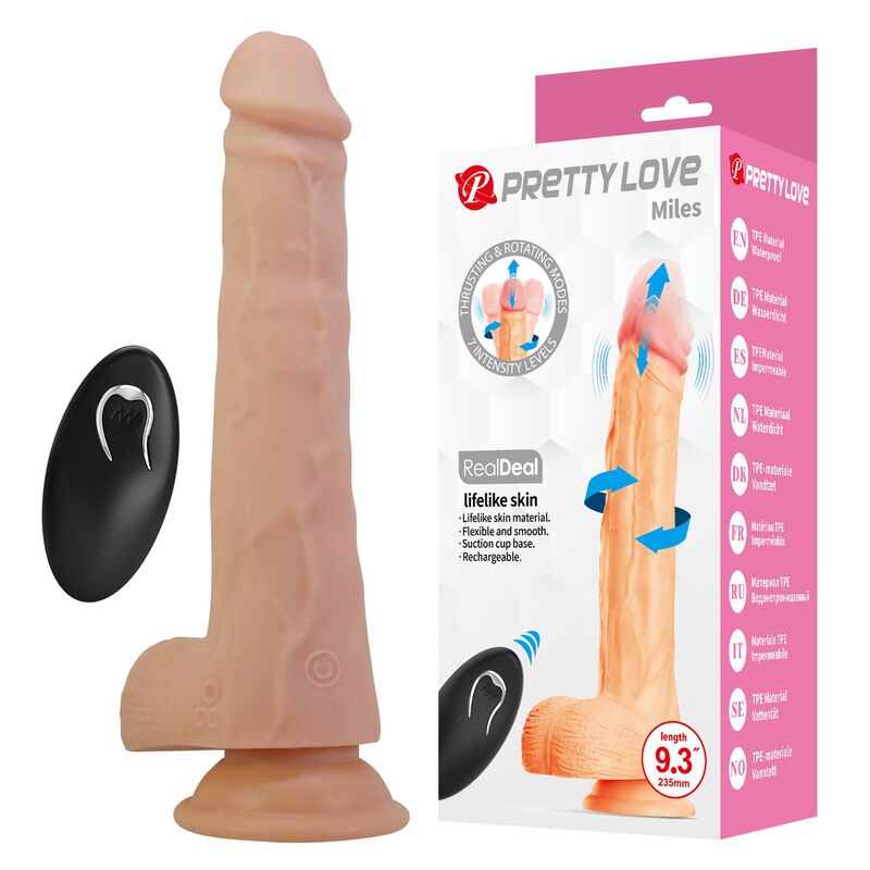 Pretty Love-Miles Dildo Vibrator mit Fernbedienung 23,5 cm · Sextoys