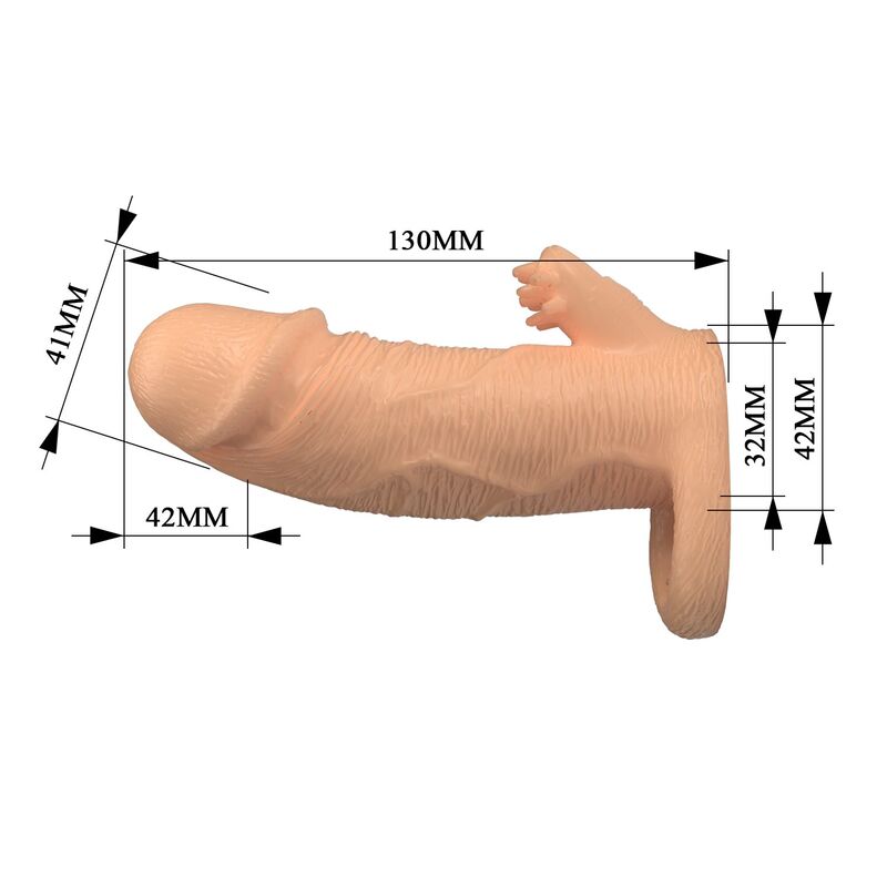 Pretty Love-Roderic Penishülle Extender Penis 13 cm Natural · Sextoys (Bild 5)
