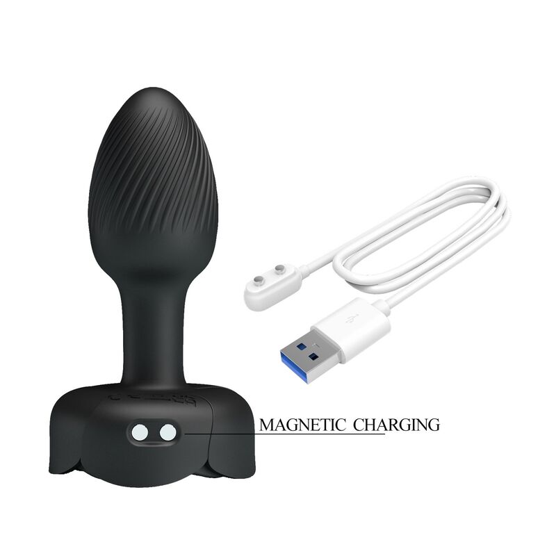 Pretty Love-Analplug Vibrator Wiederaufladbar 10 Modi Schwarz · Sextoys (Bild 3)