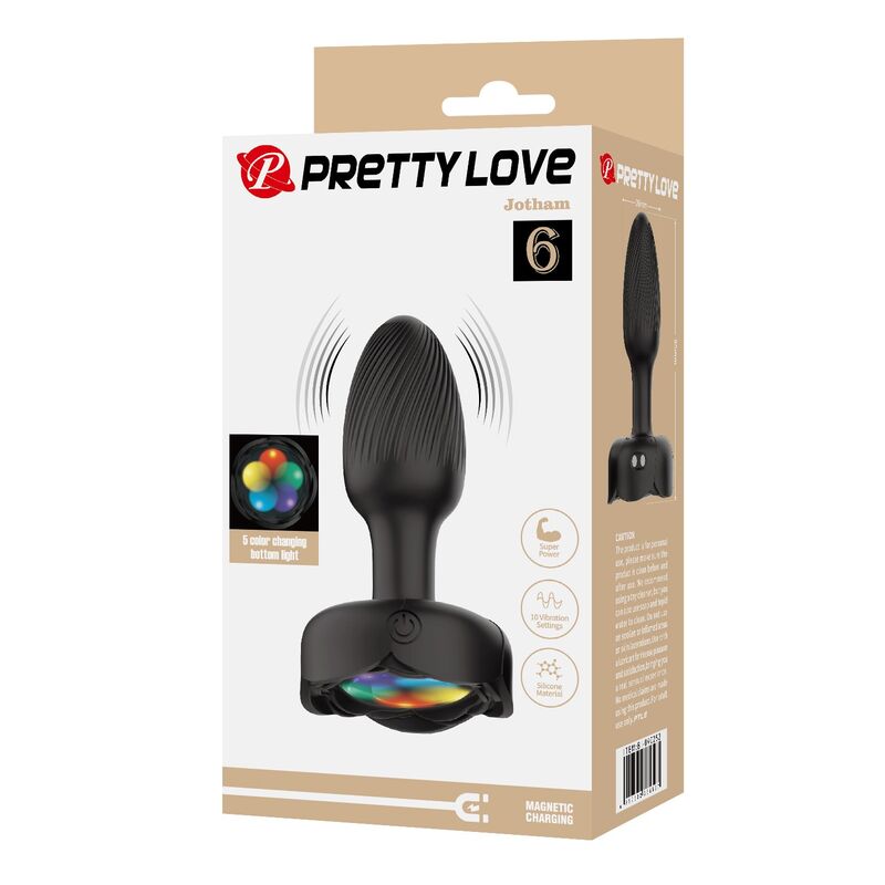 Pretty Love-Analplug Vibrator Wiederaufladbar 10 Modi Schwarz · Sextoys (Bild 4)