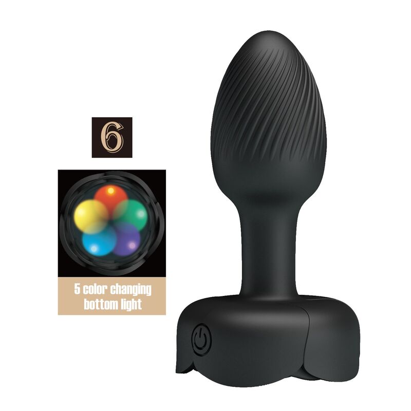 Pretty Love-Analplug Vibrator Wiederaufladbar 10 Modi Schwarz · Sextoys (Bild 7)