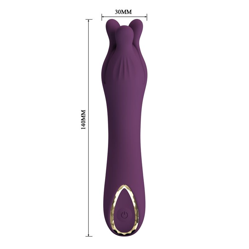 Pretty Love-Luna Vibrator mit doppeltem flexiblem Kopf Lila · Vibratoren (Bild 4)
