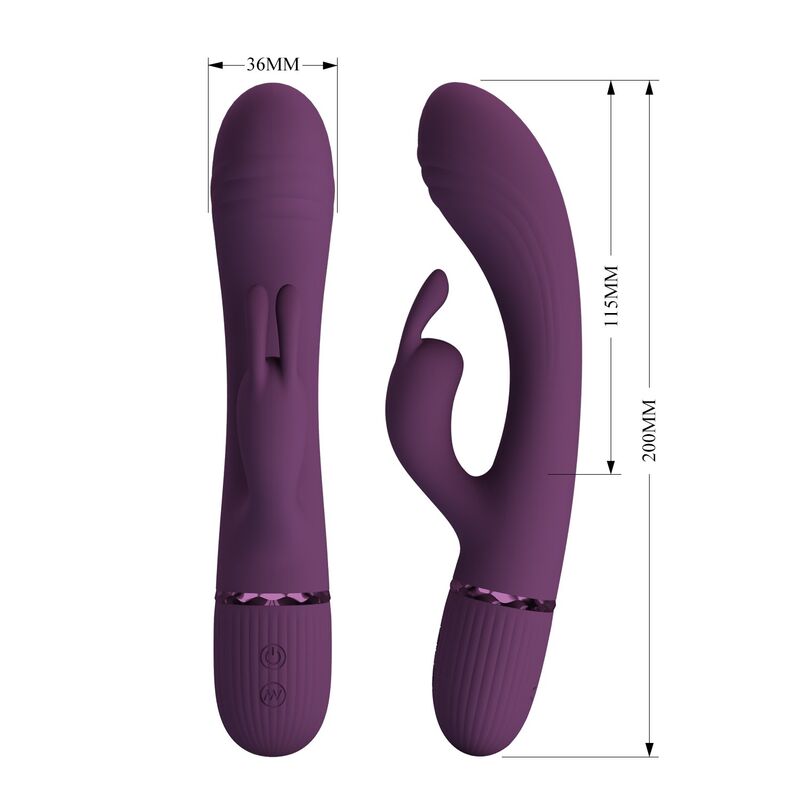 Pretty Love-Rocco Vibrator Rabbit 10 Funktionen Lila · Vibratoren (Bild 3)