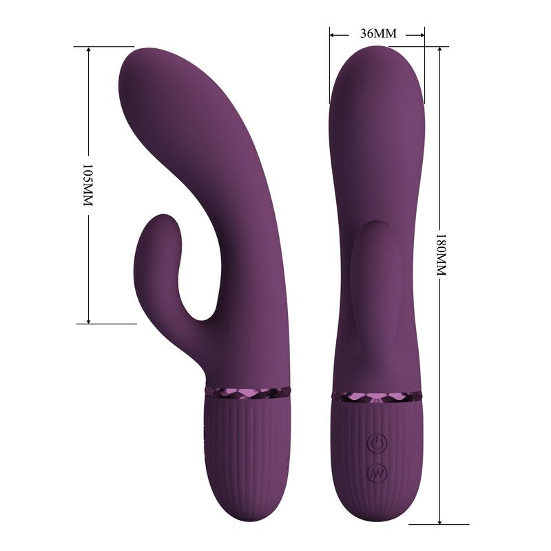 Pretty Love-Margie Vibrator Rabbit 10 Funktionen Lila · Vibratoren (Bild 4)