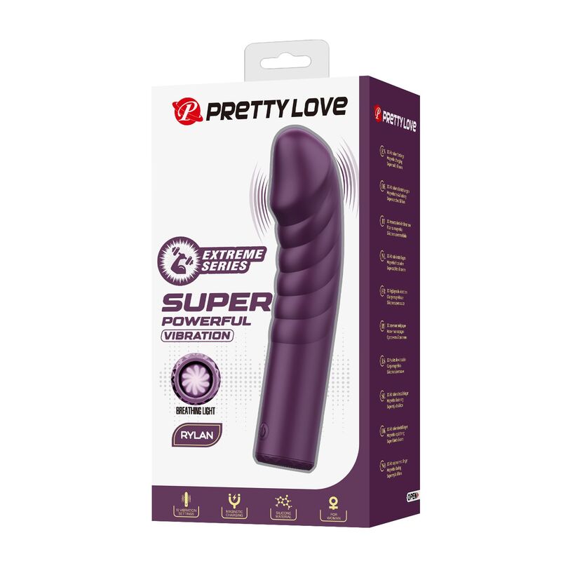 Pretty Love-Ryland Vibrator Wiederaufladbar 10 Funktionen Lila · Vibratoren (Bild 3)