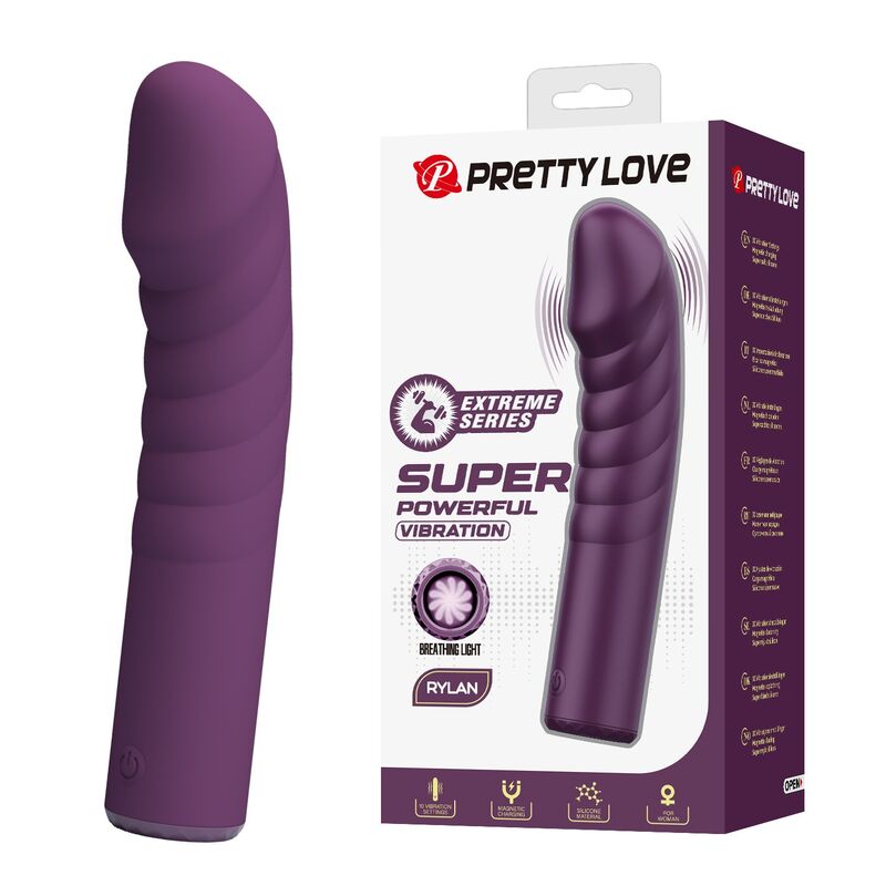 Pretty Love-Ryland Vibrator wiederaufladbar 10 Funktionen Lila