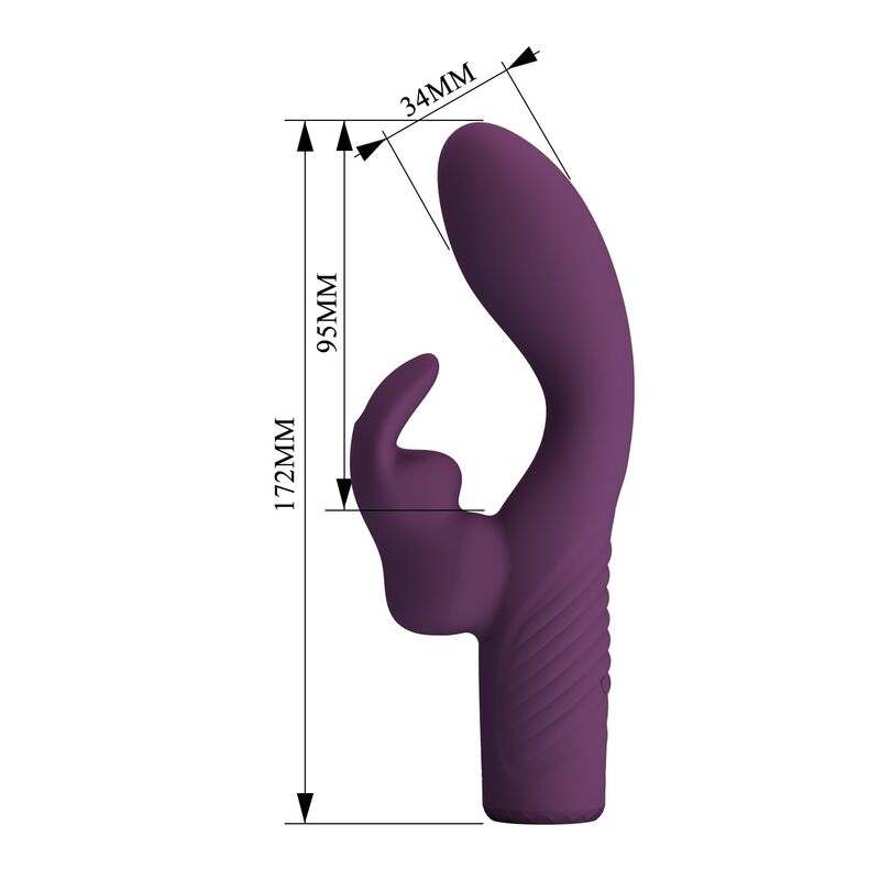 Pretty Love-Olivia Vibrator Rabbit Wiederaufladbar Lila · Vibratoren (Bild 7)