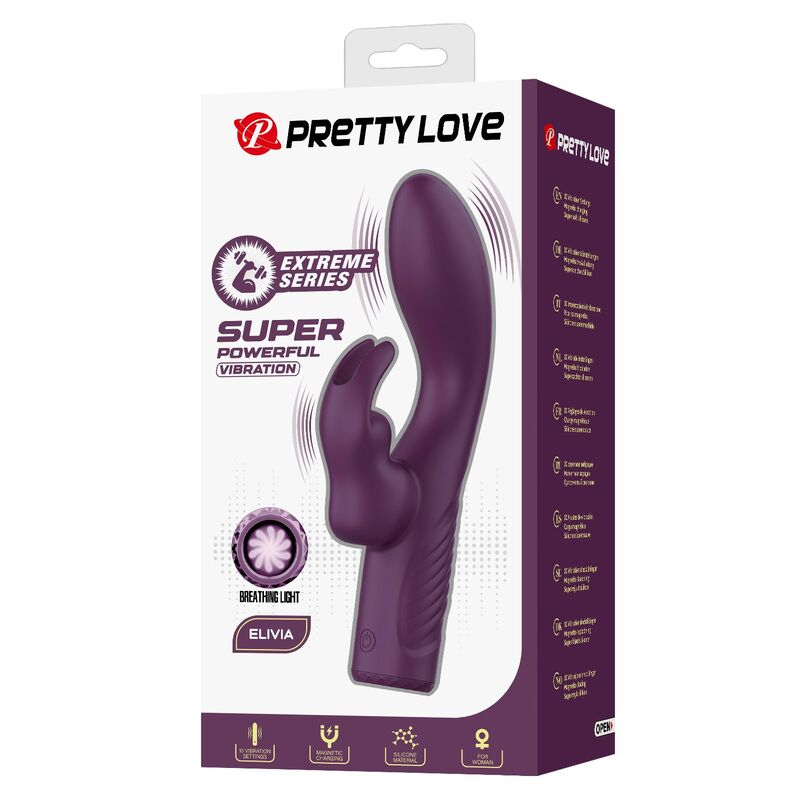 Pretty Love-Olivia Vibrator Rabbit Wiederaufladbar Lila · Vibratoren (Bild 8)