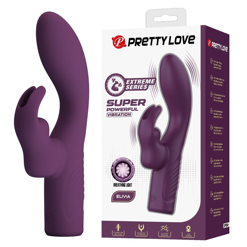 Pretty Love-Olivia Rabbit-Vibrator wiederaufladbar Lila
