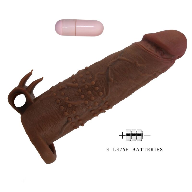Pretty Love-Quillon Penishülle Vibrator für Penis 20 cm Braun · Sextoys (Bild 7)
