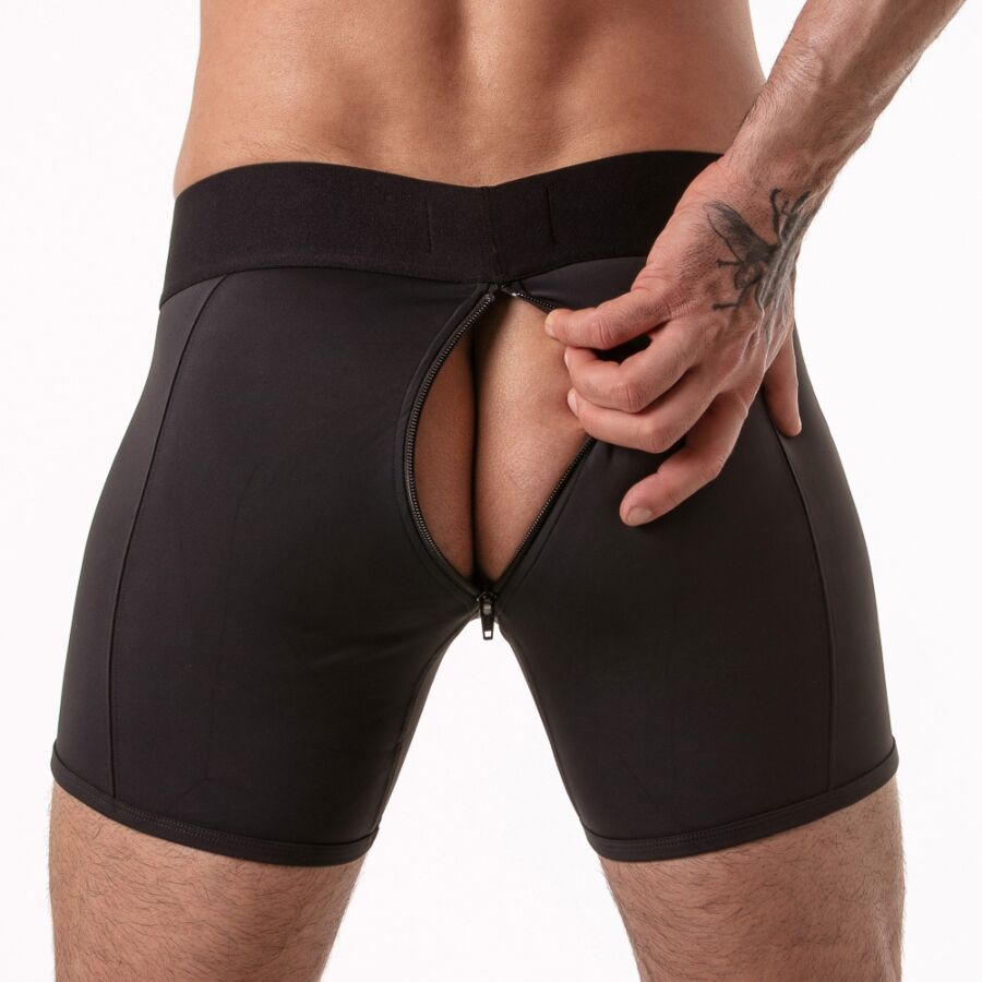 Locker Gear-Wide Waistband Boxer mit Reißverschluss auf der Rückseite · Herrenunterwäsche (Bild 2)
