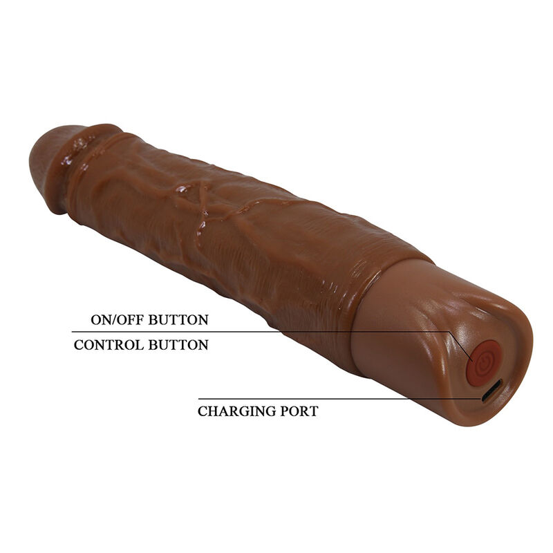 Pretty Love-Owen Vibrator Realistisch 22,5 cm Braun · Vibratoren (Bild 3)