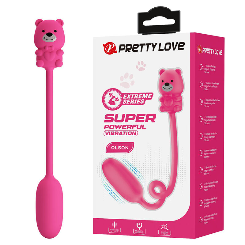 Pretty Love-Olson Bullet-Vibrator mit Kabelsteuerung Rosa