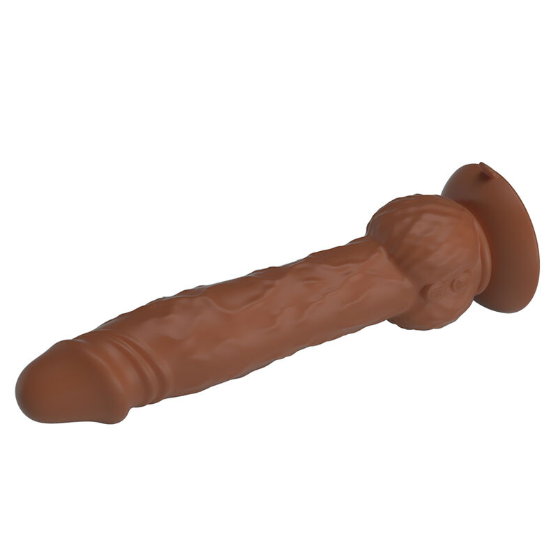 Pretty Love-Eren Dildo Vibrator mit Schub 20,5 cm Braun · Vibratoren (Bild 3)