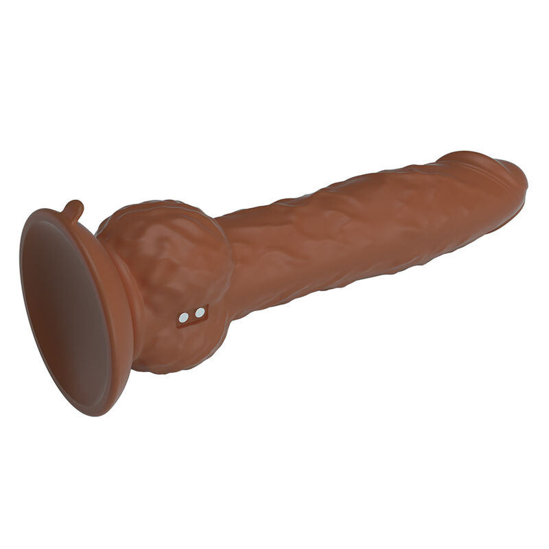 Pretty Love-Eren Dildo Vibrator mit Schub 20,5 cm Braun · Vibratoren (Bild 4)