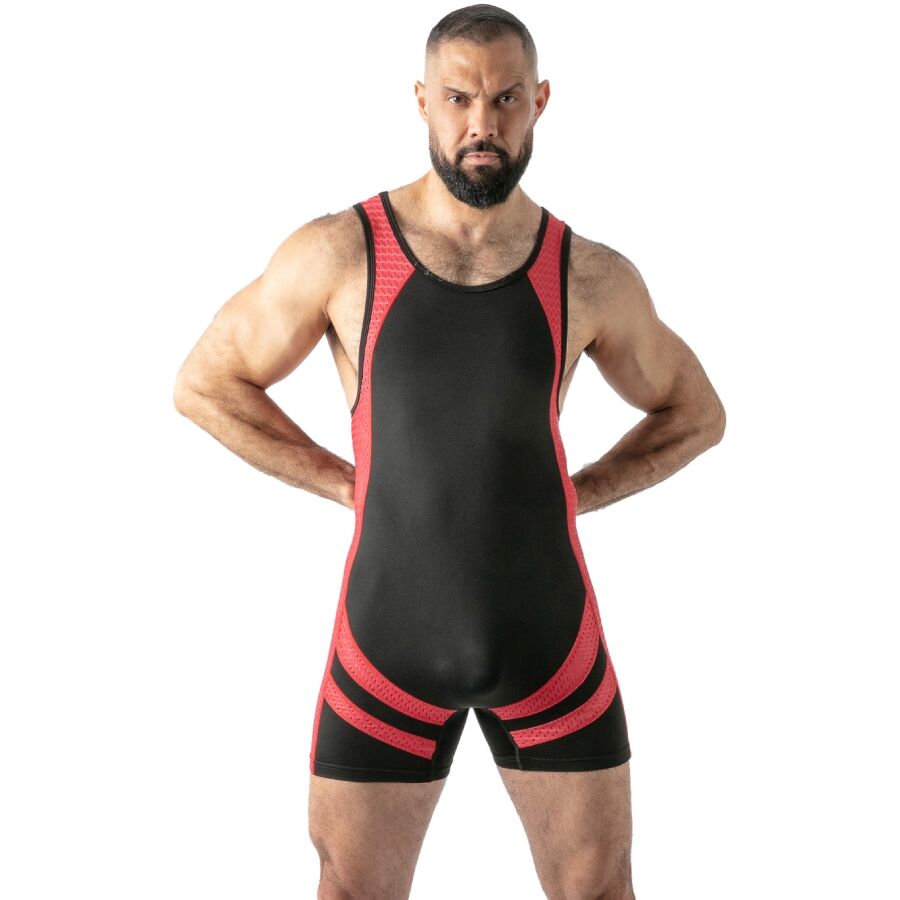 Locker Gear-Open Access Singlet Body Mann mit Reißverschluss · Herrenunterwäsche (Bild 3)