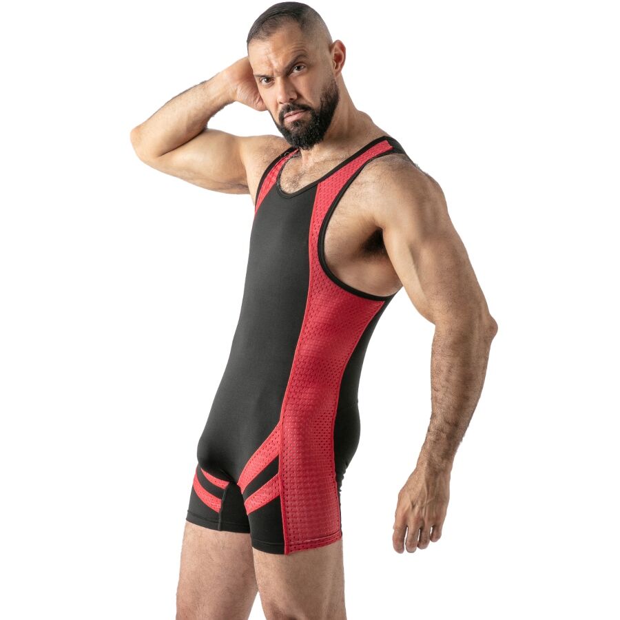 Locker Gear-Open Access Singlet Body Mann mit Reißverschluss · Herrenunterwäsche