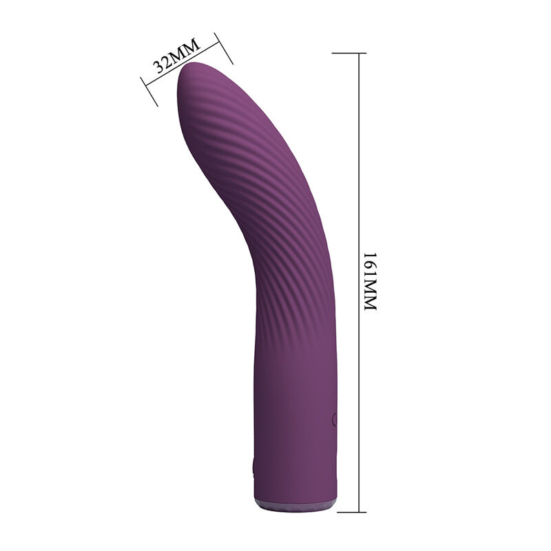 Pretty Love-Kissell Vibrator Wiederaufladbar 10 Funktionen Lila · Vibratoren (Bild 4)
