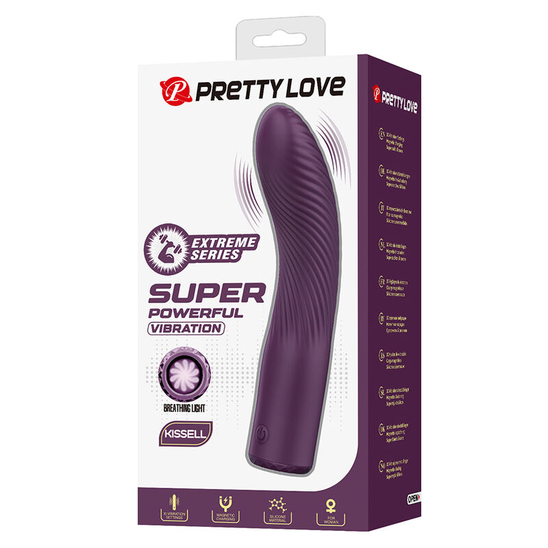 Pretty Love-Kissell Vibrator Wiederaufladbar 10 Funktionen Lila · Vibratoren (Bild 5)