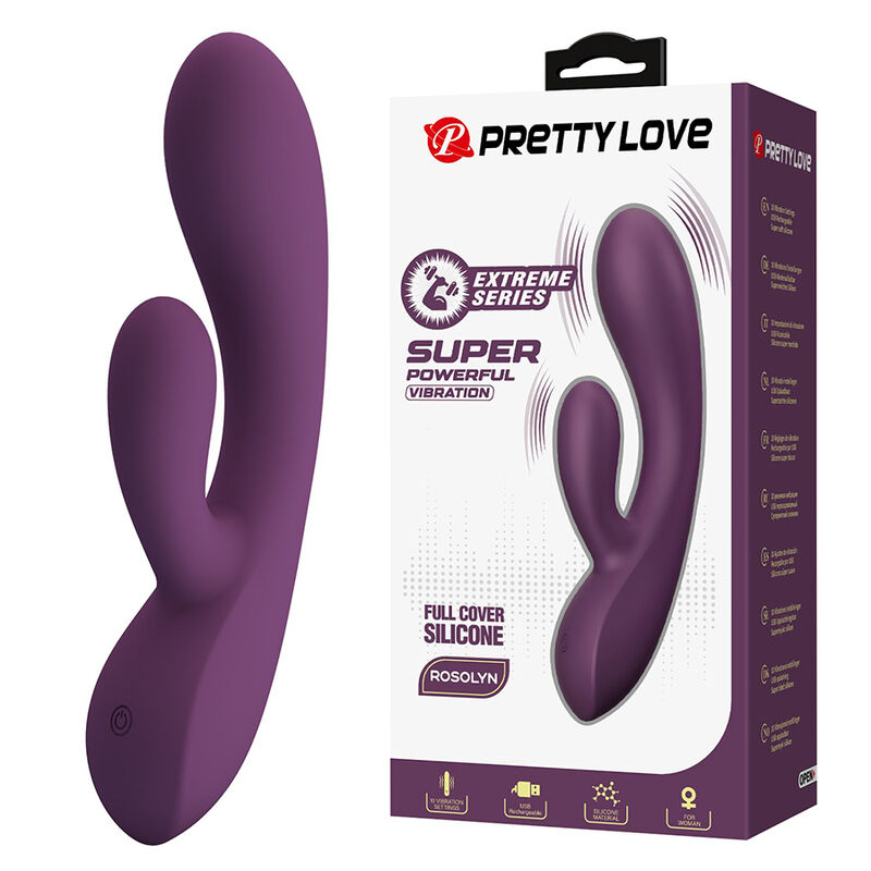 Pretty Love-Rosolyn Vibrator Rabbit Wiederaufladbar 10 Funktionen · Vibratoren
