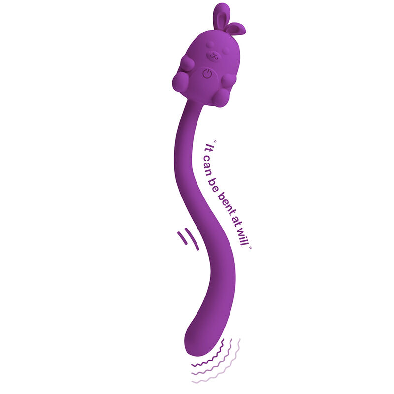 Pretty Love-Cute Bunny Vibrator Flexible Wiederaufladbar Lila · Vibratoren (Bild 9)