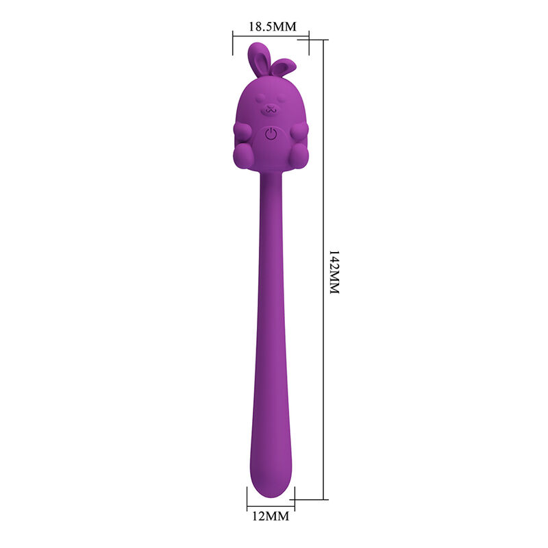 Pretty Love-Cute Bunny Vibrator Flexible Wiederaufladbar Lila · Vibratoren (Bild 5)
