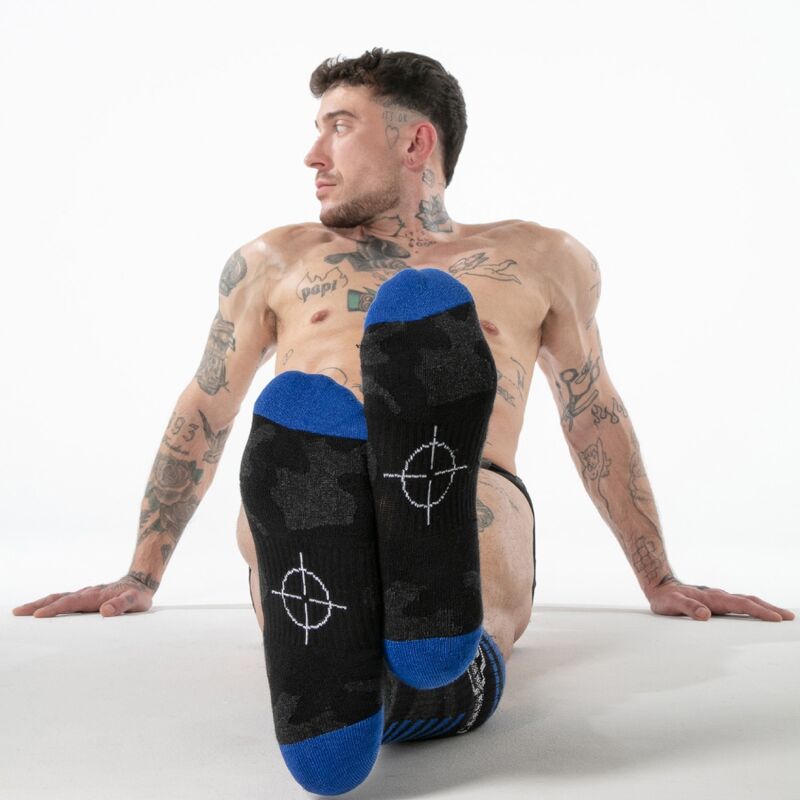 Locker Gear-Full Military Socken bis zum Knie Blau · Herrenunterwäsche (Bild 3)