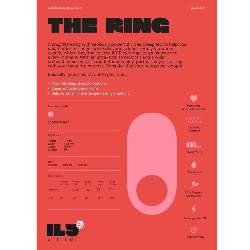 Je Joue-Ily Ring Vibrator für Wiederaufladbar Penis · Sextoys (Bild 10)