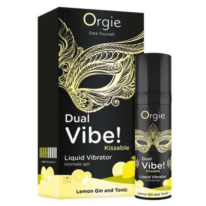 Orgie-Dual Vibe Vibrator Flüssigkeit Gin Tonic mit Zitrone 15 ml · Kosmetika & Aphrodisiaka (Bild 2)