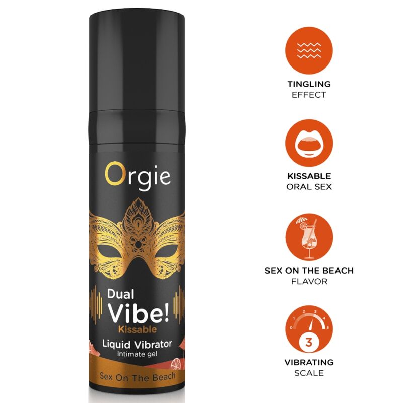 Orgie-Dual Vibe Vibrator Liquid Sex on the Beach 15 ml · Oralsex & Körperspiele