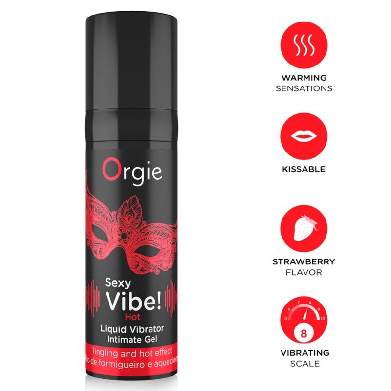 Orgie-Sexy Vibe Hot Vibrator Flüssigkeit mit Heizeffekt · Kosmetika & Aphrodisiaka