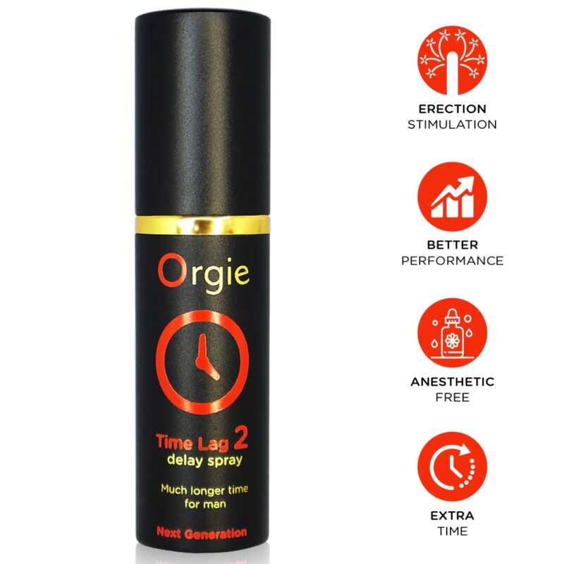 Orgie-Time Lag 2 Verzögerungsspray ohne Betäubungsmittel 10 ml