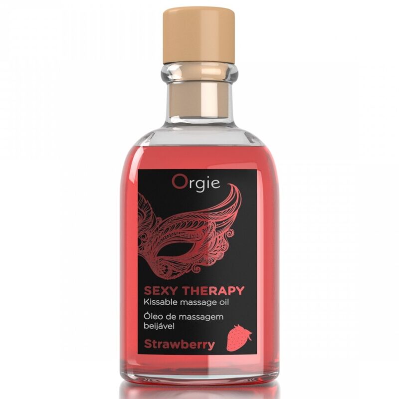 Orgie-Lips Massage Set mit Erdbeeraroma 100 ml · Kosmetika & Aphrodisiaka (Bild 2)