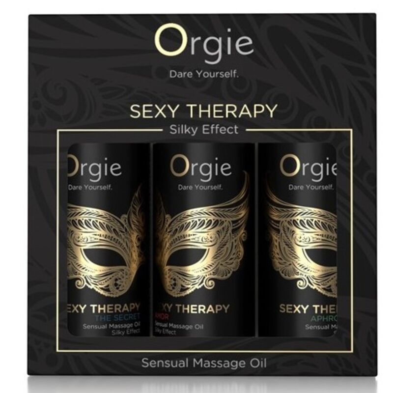 Orgie-Sexy Therapy Set Massageöle 3 x 30 ml · Kosmetika & Aphrodisiaka
