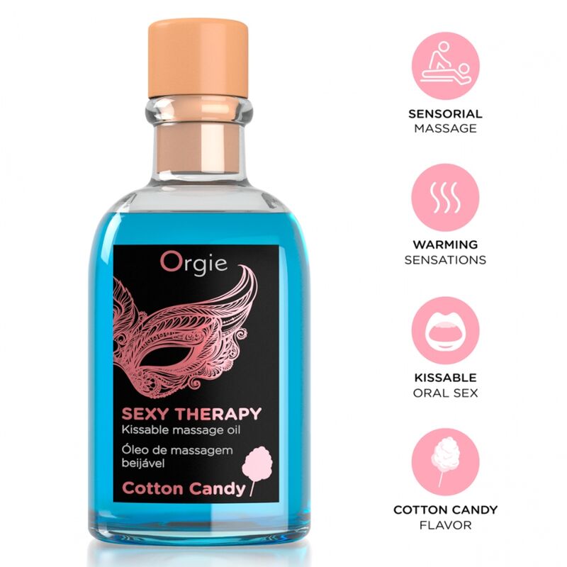 Orgie-Lips Massage Set mit Zucker-Waffelgeschmack 100 ml · Kosmetika & Aphrodisiaka