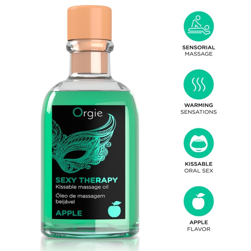 Orgie-Lips Massage Set mit Apfelaroma 100 ml · Kosmetika & Aphrodisiaka
