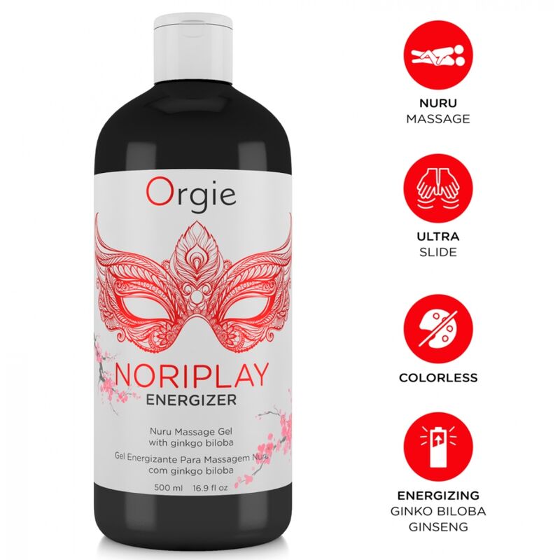 Orgie-Noriplay Energizer Gel Nuru 500 ml Massage · Kosmetika & Aphrodisiaka