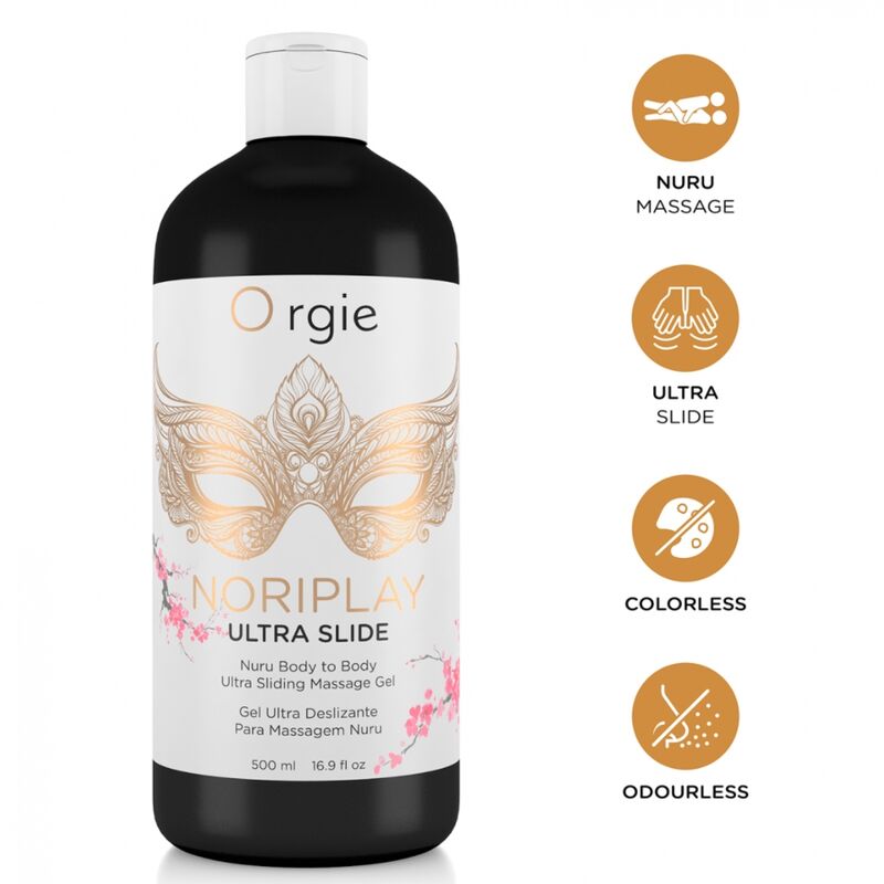 Orgie-Noriplay Ultra Slide Massagegel Nuru 500 ml · Kosmetika & Aphrodisiaka