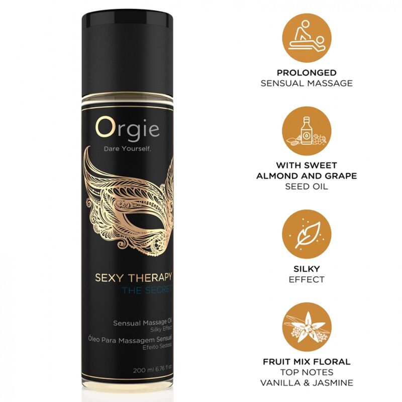Orgie-Sexy Therapy The Secret Massageöl 200 ml · Kosmetika & Aphrodisiaka