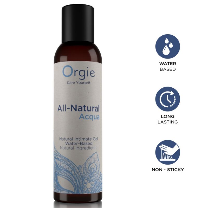 Orgie-All-Natural Wasser Gleitgel auf Wasserbasis 150 ml · Kosmetika & Aphrodisiaka