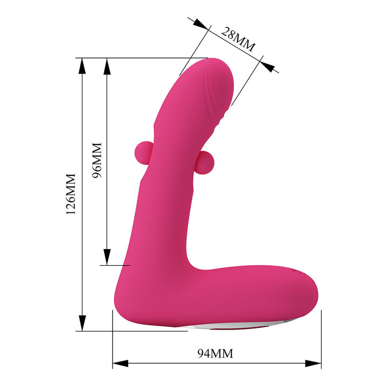 Pretty Love-Duden Vibrator in Silikon mit Rosa Oszillierende Bewegung · Vibratoren (Bild 7)
