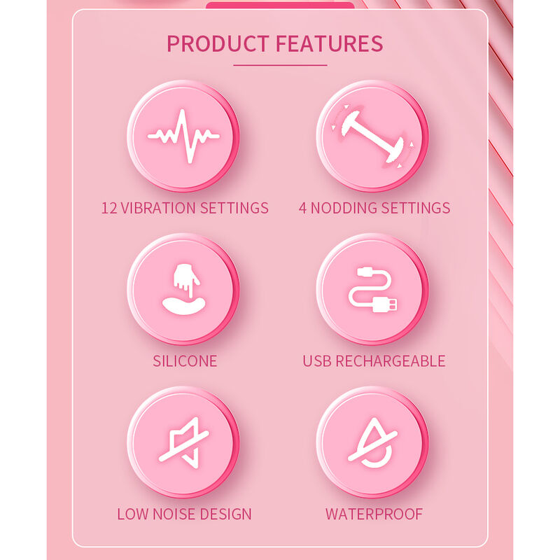 Pretty Love-Duden Vibrator in Silikon mit Rosa Oszillierende Bewegung · Vibratoren (Bild 8)