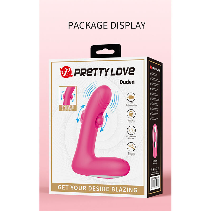 Pretty Love-Duden Vibrator in Silikon mit Rosa Oszillierende Bewegung · Vibratoren (Bild 9)